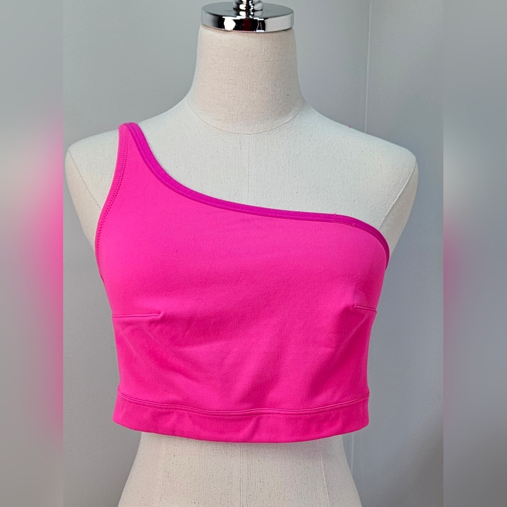 Cacique One Shoulder Bralette 14/16‎ Pink Medium Coverage Unlined